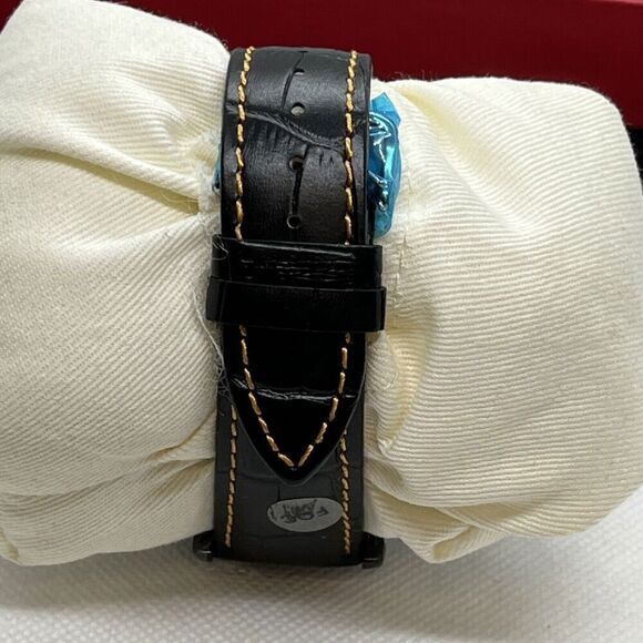 Burei B-7001M Men's Black Leather Analog Dial Quartz Genuine Wrist Watch JMB77 - Picture 6 of 12